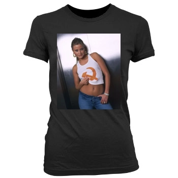 Holly Valance Women's Junior Cut Crewneck T-Shirt