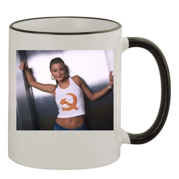 Holly Valance 11oz Colored Rim & Handle Mug