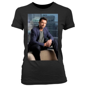 Hugh Jackman Women's Junior Cut Crewneck T-Shirt