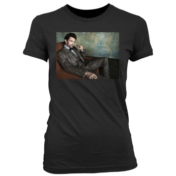 Hugh Jackman Women's Junior Cut Crewneck T-Shirt