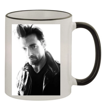 Hugh Jackman 11oz Colored Rim & Handle Mug