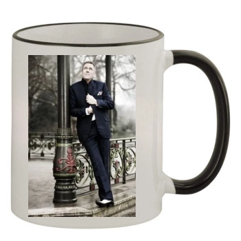 Hugh Laurie 11oz Colored Rim & Handle Mug