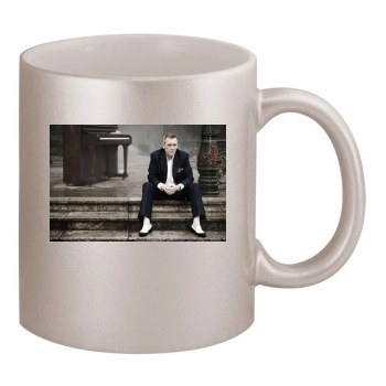 Hugh Laurie 11oz Metallic Silver Mug