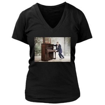 Hugh Laurie Women's Deep V-Neck TShirt