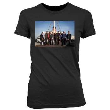 Hugh Laurie Women's Junior Cut Crewneck T-Shirt