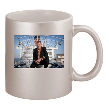 Hugh Laurie 11oz Metallic Silver Mug