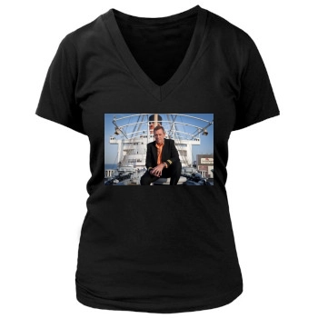 Hugh Laurie Women's Deep V-Neck TShirt