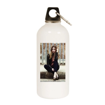 Hayley Westenra White Water Bottle With Carabiner