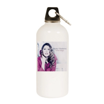 Hayley Westenra White Water Bottle With Carabiner