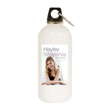 Hayley Westenra White Water Bottle With Carabiner