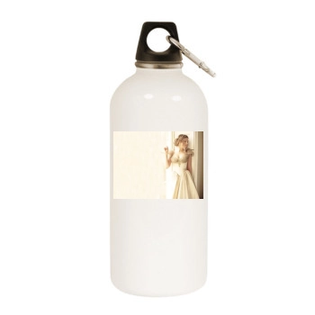 Hayley Westenra White Water Bottle With Carabiner