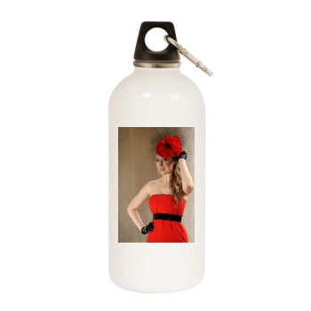 Hayley Westenra White Water Bottle With Carabiner