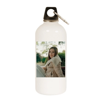 Hayley Westenra White Water Bottle With Carabiner