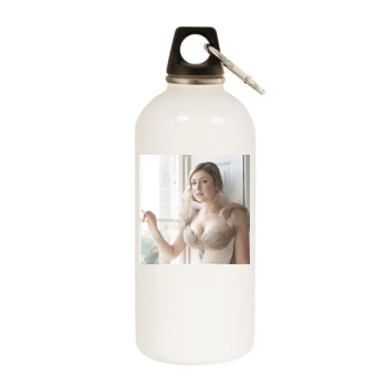 Hayley Westenra White Water Bottle With Carabiner