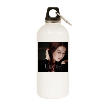 Hayley Westenra White Water Bottle With Carabiner