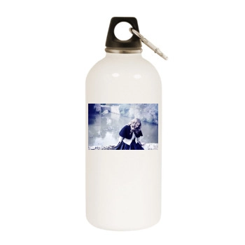 Hayley Westenra White Water Bottle With Carabiner