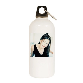 Hayley Westenra White Water Bottle With Carabiner