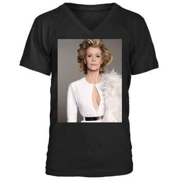 Jane Fonda Men's V-Neck T-Shirt