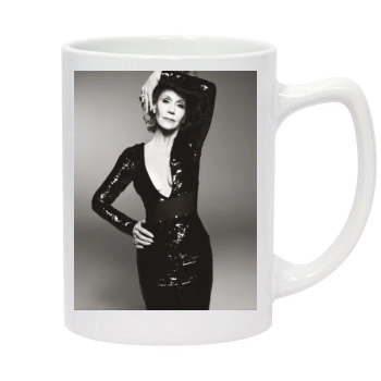 Jane Fonda 14oz White Statesman Mug