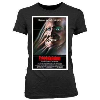 From Beyond (1986) Women's Junior Cut Crewneck T-Shirt