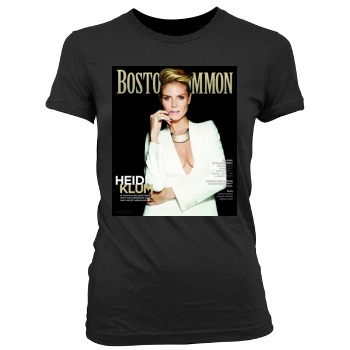 Heidi Klum Women's Junior Cut Crewneck T-Shirt