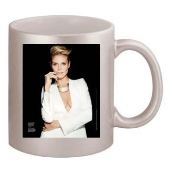 Heidi Klum 11oz Metallic Silver Mug