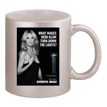 Heidi Klum 11oz Metallic Silver Mug