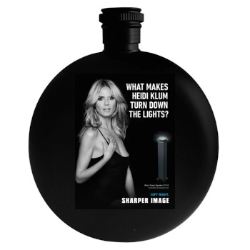 Heidi Klum Round Flask