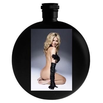 Heidi Klum Round Flask