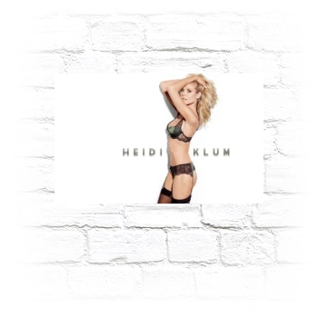 Heidi Klum Metal Wall Art