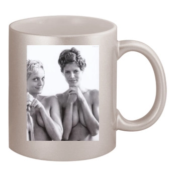 Heidi Klum 11oz Metallic Silver Mug