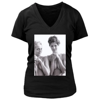 Heidi Klum Women's Deep V-Neck TShirt