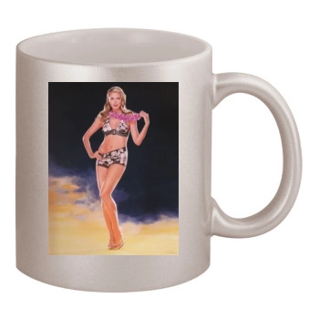 Heidi Klum 11oz Metallic Silver Mug