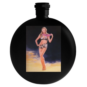 Heidi Klum Round Flask