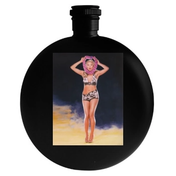 Heidi Klum Round Flask