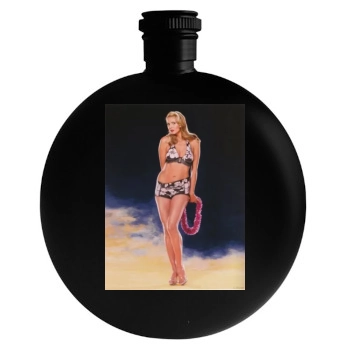 Heidi Klum Round Flask