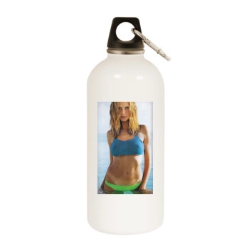 Heidi Klum White Water Bottle With Carabiner