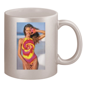 Heidi Klum 11oz Metallic Silver Mug