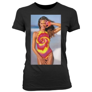 Heidi Klum Women's Junior Cut Crewneck T-Shirt