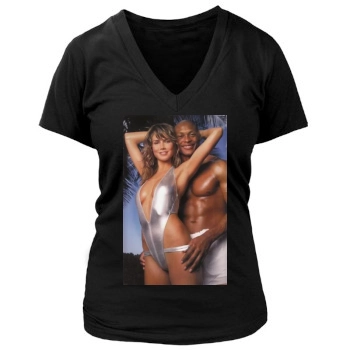 Heidi Klum Women's Deep V-Neck TShirt