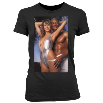 Heidi Klum Women's Junior Cut Crewneck T-Shirt