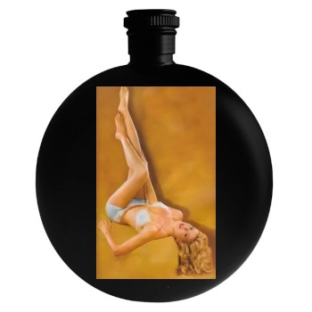 Heidi Klum Round Flask