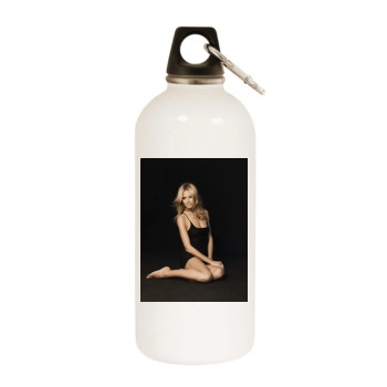 Heidi Klum White Water Bottle With Carabiner