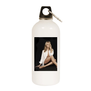 Heidi Klum White Water Bottle With Carabiner