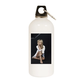 Heidi Klum White Water Bottle With Carabiner