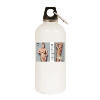 Helen Flanagan White Water Bottle With Carabiner