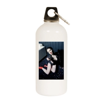 Helen Flanagan White Water Bottle With Carabiner