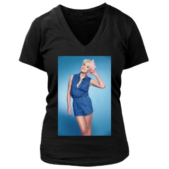 Helen Flanagan Women's Deep V-Neck TShirt