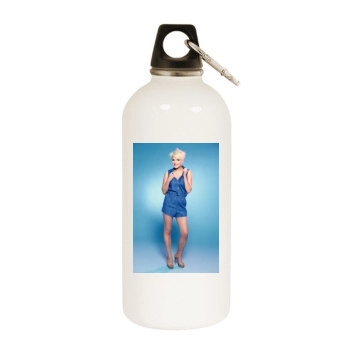 Helen Flanagan White Water Bottle With Carabiner