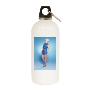 Helen Flanagan White Water Bottle With Carabiner